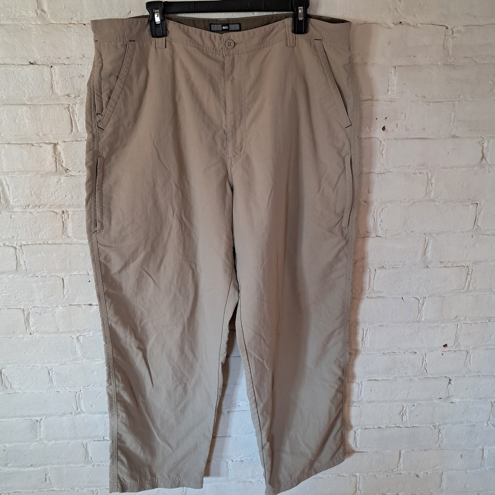 REI Trailmade Pants Mens 40x30 Khaki Nylon Hiking Outdoor Lightweight Quick Dry